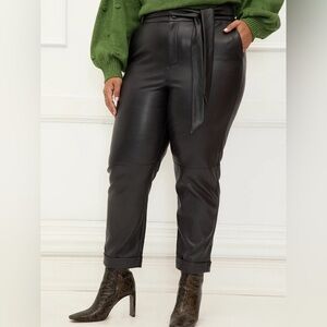 Eloquii Elements Faux Leather Pants Plus Size 20